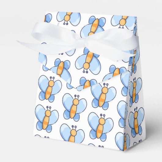 Happy Butterfly BabyShowerFavor Box Geschenkschachtel (Vorderseite)