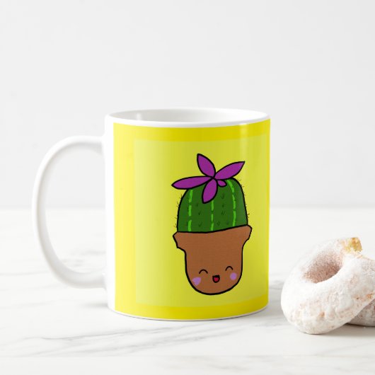 Happy Cacti Tasse (Mit Donut)