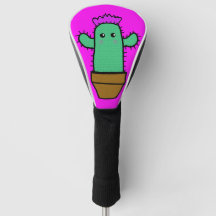 Happy Cactus Golf Head Cover Design