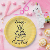 Happy Cake Day Paper Plate Pappteller (Party)