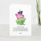 Happy Cake Karte (Rückseite)