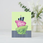 Happy Cake Postcard Postkarte (Stehend Vorderseite)