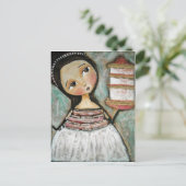 Happy Cake Postkarte (Stehend Vorderseite)