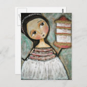 Happy Cake Postkarte (Vorne/Hinten)