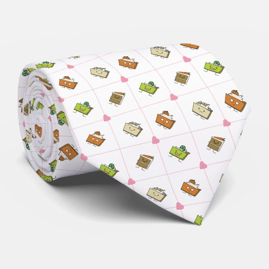 Happy Cakes and Pies Krawatte (Gerollt)