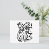 "Happy Calaveras" Mexikos Tag der Toten Postkarte (Stehend Vorderseite)