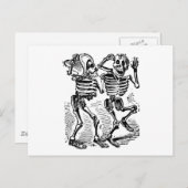 "Happy Calaveras" Mexikos Tag der Toten Postkarte (Vorne/Hinten)