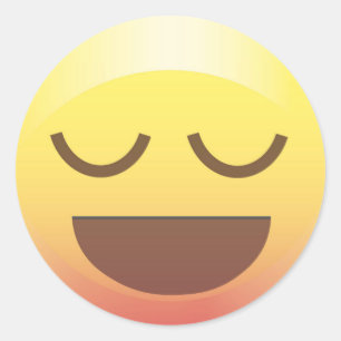 Happy Calm Emoji Face Sticker