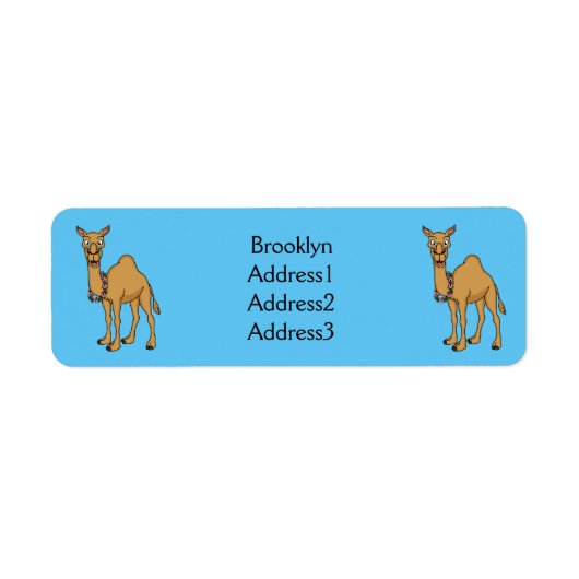 Happy Camel Cartoon Illustration (Vorne)