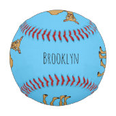 Happy Camel Cartoon Illustration Baseball (Vorderseite)