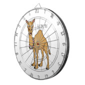 Happy camel cartoon illustration dartscheibe (Vorderseite rechts)