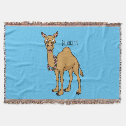 Happy Camel Cartoon Illustration Decke (Vorderseite)