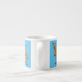 Happy Camel Cartoon Illustration Espressotasse (Rückseite)