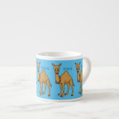 Happy Camel Cartoon Illustration Espressotasse (Vorderseite Rechts)