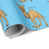 Happy Camel Cartoon Illustration Geschenkpapier (Rolleneckpunkt)