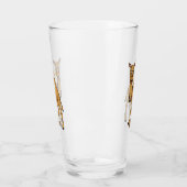 Happy Camel Cartoon Illustration Glas (Links)