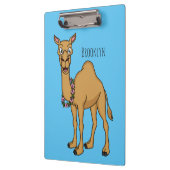 Happy Camel Cartoon Illustration Klemmbrett (Links)