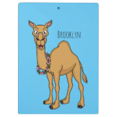 Happy Camel Cartoon Illustration Klemmbrett (Rückseite)