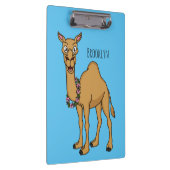 Happy Camel Cartoon Illustration Klemmbrett (Rechts)