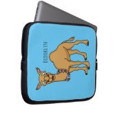 Happy Camel Cartoon Illustration Laptopschutzhülle (Vorne Rechts)