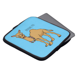 Happy Camel Cartoon Illustration Laptopschutzhülle