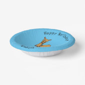 Happy Camel Cartoon Illustration Pappteller (Gewinkelt)