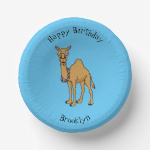 Happy Camel Cartoon Illustration Pappteller