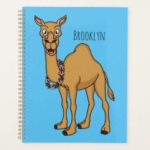 Happy Camel Cartoon Illustration Planer