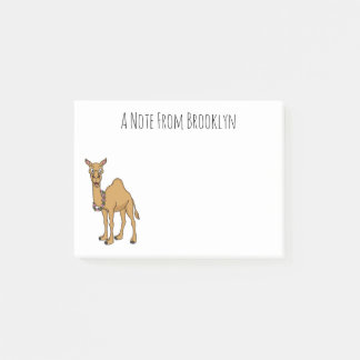 Happy Camel Cartoon Illustration Post-it Klebezettel