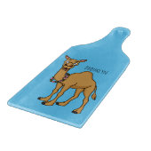 Happy camel cartoon illustration schneidebrett (Ecke)