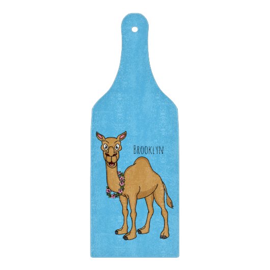 Happy camel cartoon illustration schneidebrett (Vorderseite)