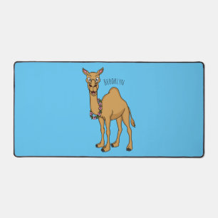 Happy Camel Cartoon Illustration Schreibtischunterlage