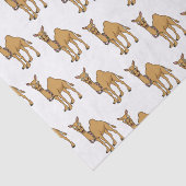 Happy Camel Cartoon Illustration Seidenpapier (Ausschnitt)