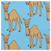Happy Camel Cartoon Illustration Stoff (Nahaufnahme)