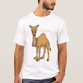 Happy Camel Cartoon Illustration T-Shirt (Vorderseite)