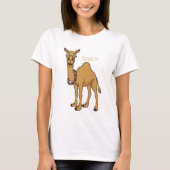 Happy Camel Cartoon Illustration T-Shirt (Vorderseite)