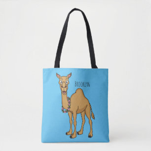 Happy Camel Cartoon Illustration Tasche