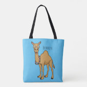Happy Camel Cartoon Illustration Tasche (Rückseite)