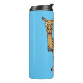 Happy Camel Cartoon Illustration Thermosbecher (Nach links gedreht)