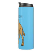 Happy Camel Cartoon Illustration Thermosbecher (Nach rechts gedreht)