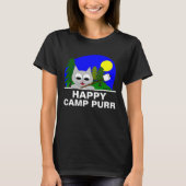"Happy Camp Purr" Funny Camping Cat T Shirt (Vorderseite)