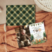 Happy Camper 2. Geburtstag Foto Einladung