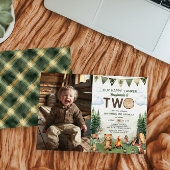 Happy Camper 2. Geburtstag Foto Einladung