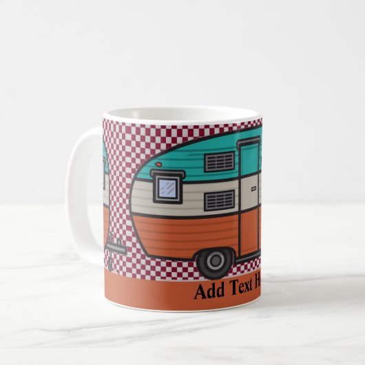 Happy Camper, add text, Coffee Tasse (Vorderseite Links)