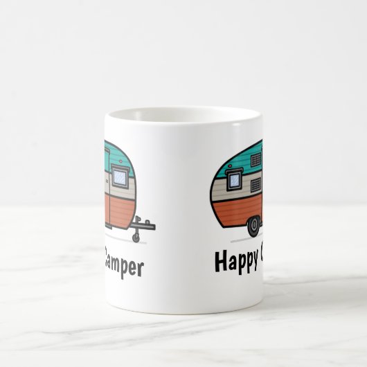 Happy Camper, add text, Coffee Tasse (Mittel)