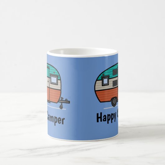 Happy Camper, add text, Coffee Tasse (Mittel)
