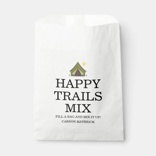 Happy Camper Adventure Birthday Geschenktütchen (Vorderseite)