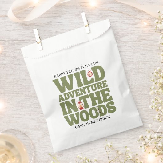 Happy Camper Adventure Birthday Geschenktütchen (Ausgeschnitten)