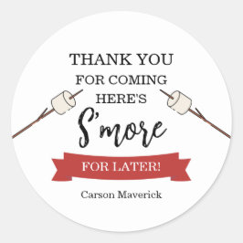 Happy Camper Adventure Birthday Runder Aufkleber