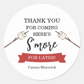 Happy Camper Adventure Birthday Runder Aufkleber